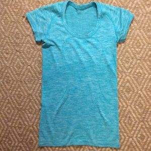 Turquoise scoop neck Lululemon top